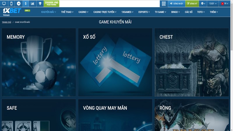 Chương trình ưu đãi 1XBET lên tới 50% cho lần nạp thứ 2